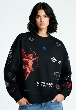 Sweatshirt Boxy "Flash Tattoo 2"
