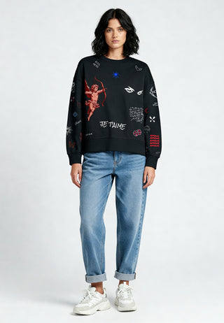 Sweatshirt Boxy "Flash Tattoo 2"