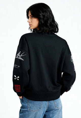 Sweatshirt Boxy "Flash Tattoo 2"