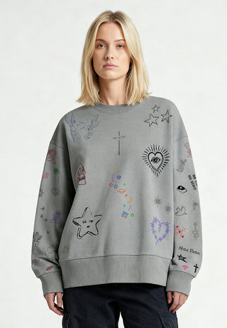 Sweatshirt Boxy "Flash Tattoo 1"