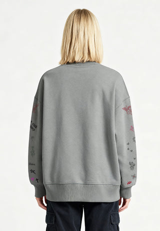 Sweatshirt Boxy "Flash Tattoo 1"