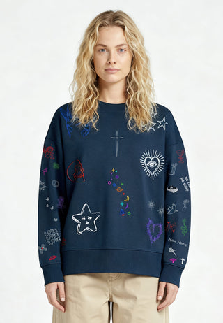Sweatshirt Boxy "Flash Tattoo 1"
