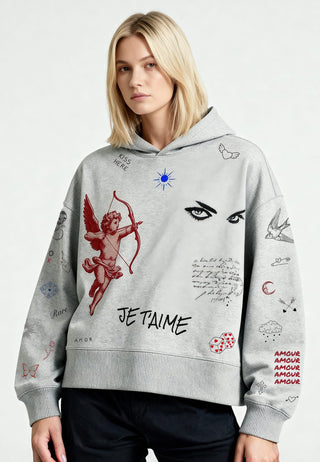Hoodie Boxy "Flash Tattoo 2"