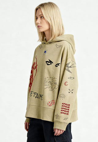 Hoodie Boxy "Flash Tattoo 2"