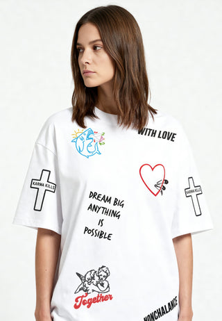 T-shirt Oversize "Tattoo Be Kind"