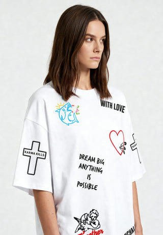 T-shirt Oversize "Tattoo Be Kind"
