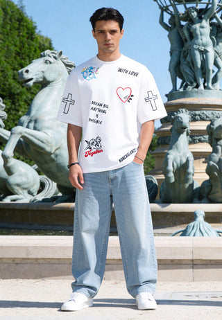 T-shirt Oversize "Tattoo Be Kind"