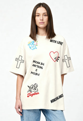 T-shirt Oversize "Tattoo Be Kind"