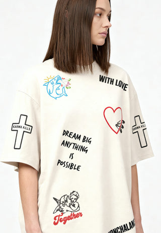 T-shirt Oversize "Tattoo Be Kind"