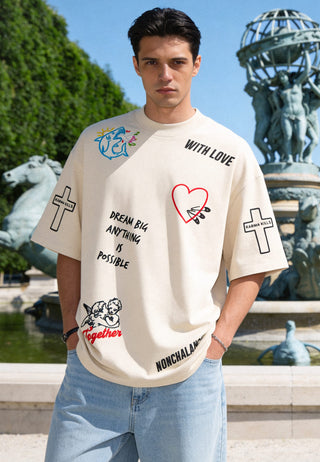 T-shirt Oversize "Tattoo Be Kind"
