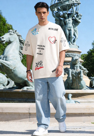 T-shirt Oversize "Tattoo Be Kind"
