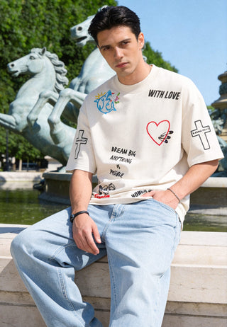 T-shirt Oversize "Tattoo Be Kind"