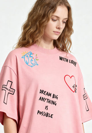 T-shirt Oversize "Tattoo Be Kind"