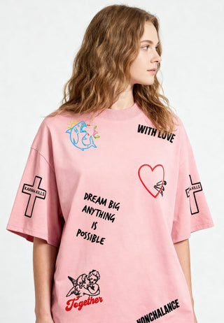 T-shirt Oversize "Tattoo Be Kind"
