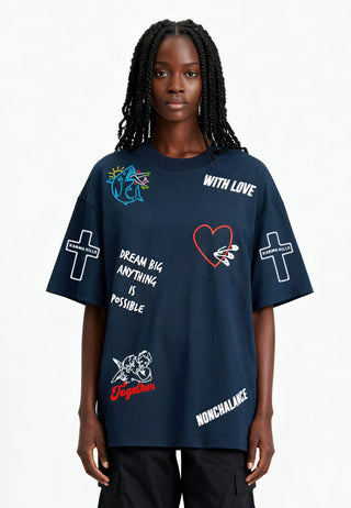 T-shirt Oversize "Tattoo Be Kind"