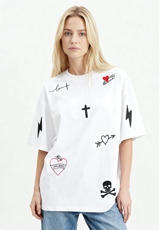 T-shirt Oversize "Tattoo Mi Amor"