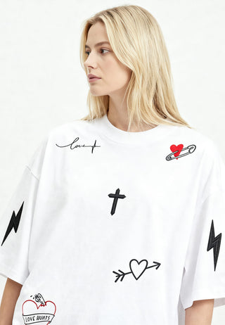 T-shirt Oversize "Tattoo Mi Amor"