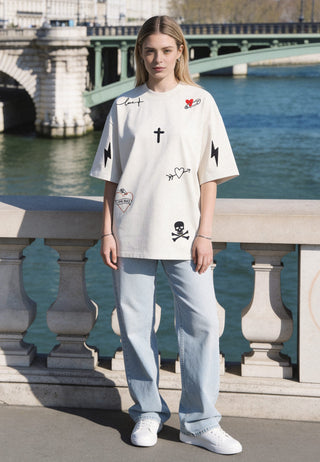 T-shirt Oversize "Tattoo Mi Amor"