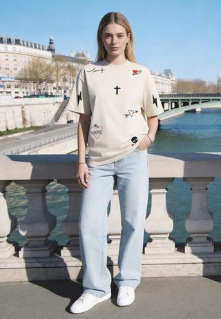 T-shirt Oversize "Tattoo Mi Amor"