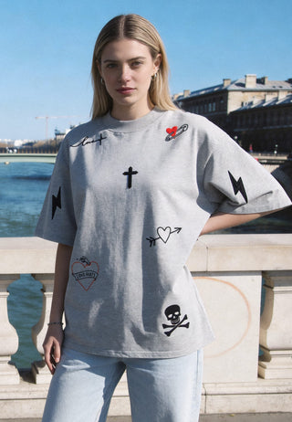 T-shirt Oversize "Tattoo Mi Amor"
