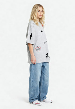 T-shirt Oversize "Tattoo Mi Amor"