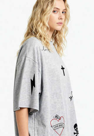 T-shirt Oversize "Tattoo Mi Amor"
