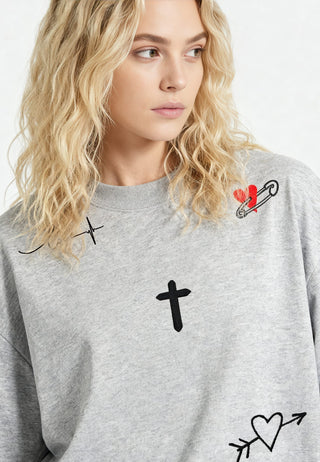 T-shirt Oversize "Tattoo Mi Amor"
