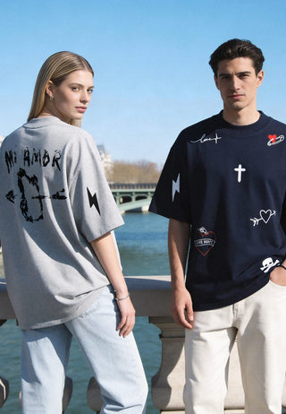 T-shirt Oversize "Tattoo Mi Amor"