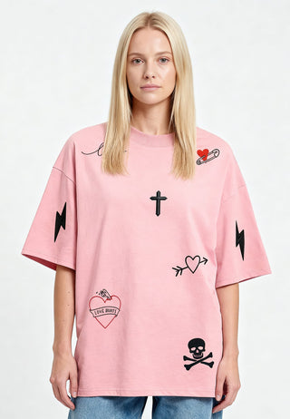 T-shirt Oversize "Tattoo Mi Amor"