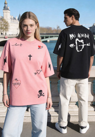 T-shirt Oversize "Tattoo Mi Amor"