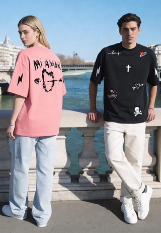 T-shirt Oversize "Tattoo Mi Amor"