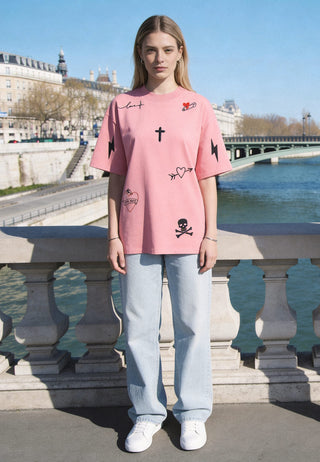 T-shirt Oversize "Tattoo Mi Amor"