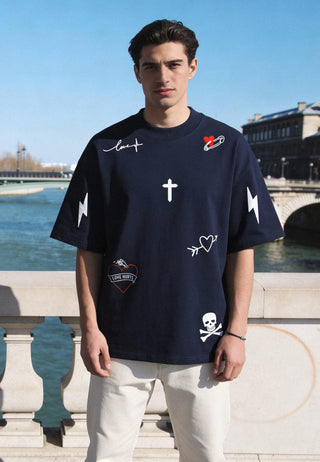 T-shirt Oversize "Tattoo Mi Amor"