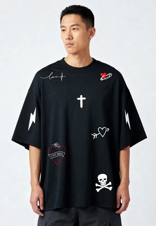 T-shirt Oversize "Tattoo Mi Amor"