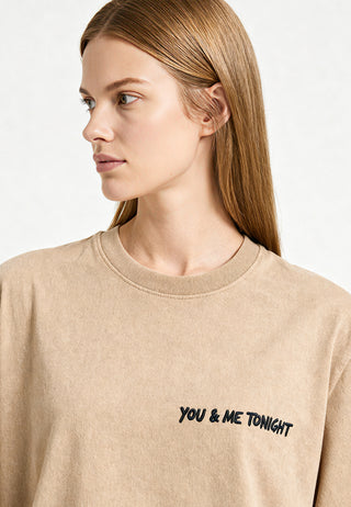 T-shirt Loose Fit "You & Me Tonight"