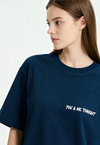 T-shirt Loose Fit "You & Me Tonight"