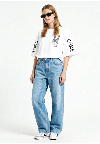 T-shirt Oversize "Take Care"