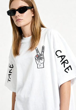 T-shirt Oversize "Take Care"