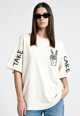 T-shirt Oversize "Take Care"
