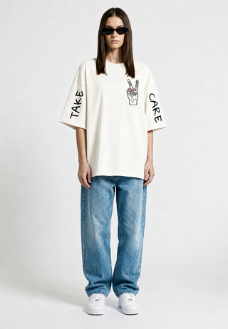 T-shirt Oversize "Take Care"