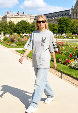 T-shirt Oversize "Take Care"