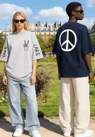 T-shirt Oversize "Take Care"