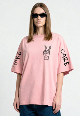 T-shirt Oversize "Take Care"
