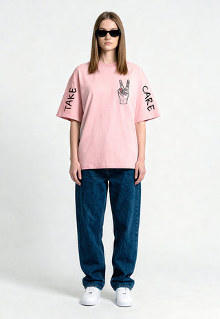 T-shirt Oversize "Take Care"