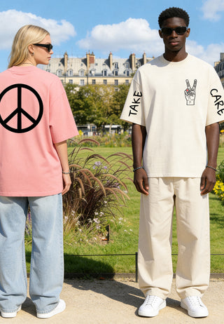T-shirt Oversize "Take Care"