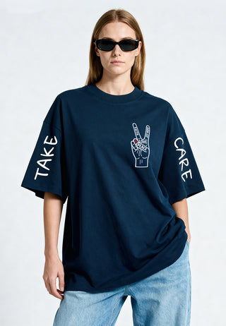 T-shirt Oversize "Take Care"
