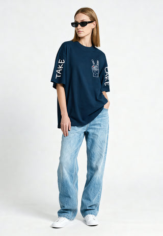 T-shirt Oversize "Take Care"