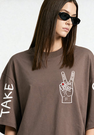 T-shirt Oversize "Take Care"