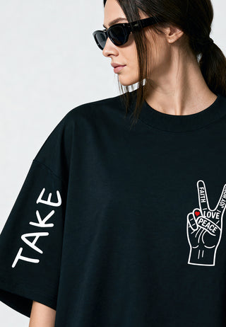 T-shirt Oversize "Take Care"