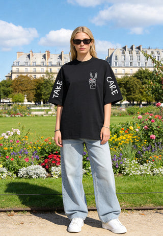 T-shirt Oversize "Take Care"